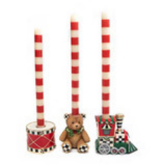 Mackenzie-Childs Toyland Candle Holders - Set of 3 - Picture 11 of 11